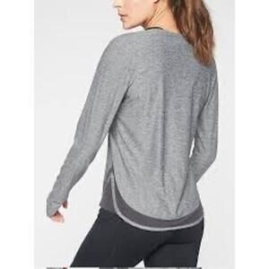 Athleta Cadence Heather Long Sleeve Top Women’s Size Small